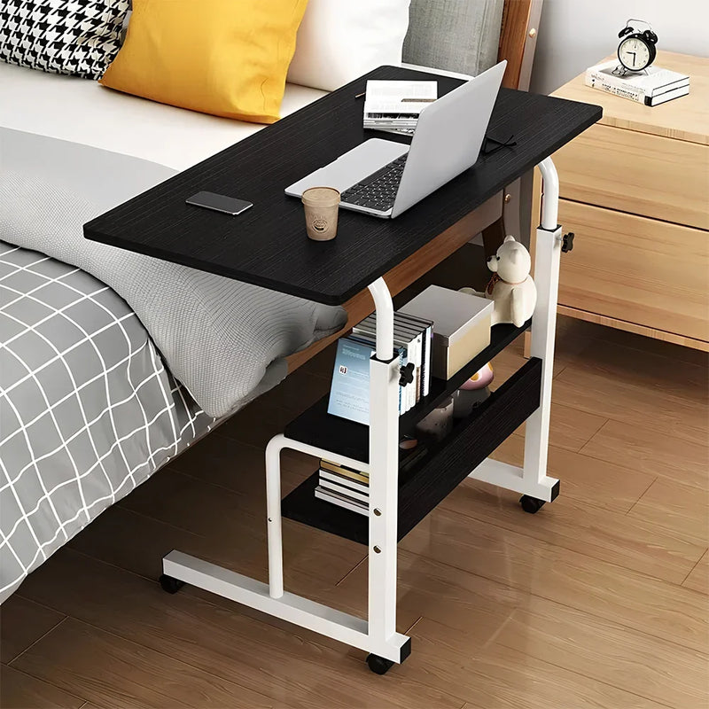 Bedside Height-Adjustable Lift Table with Wheels – Adjustable Desk Side Table
