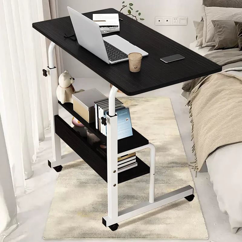 Bedside Height-Adjustable Lift Table with Wheels – Adjustable Desk Side Table
