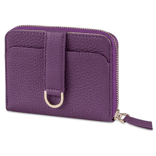 VAULTSKIN BELGRAVIA Zipper Wallet with RFID Blocking | Violet