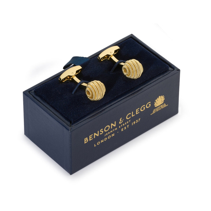 Spiral Cufflinks In Gold