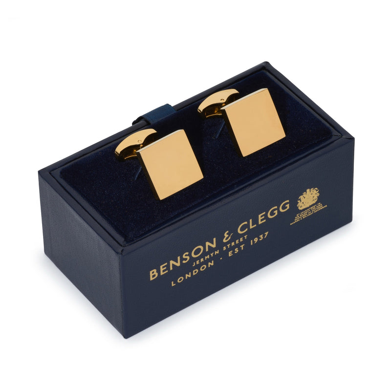 Square Cufflinks In Gold