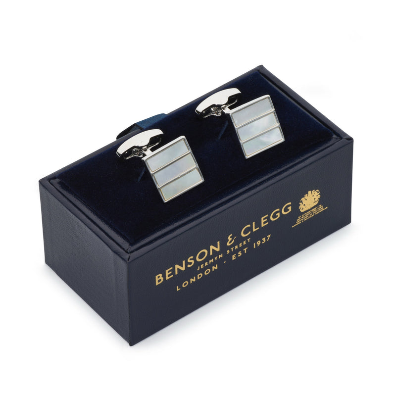 Triptych Cufflinks In Mother Of Pearl
