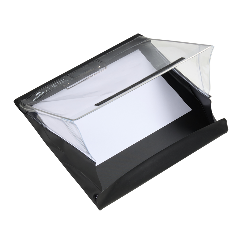 Waterproof Clipboard by Paperdry, A4 Professional, Black