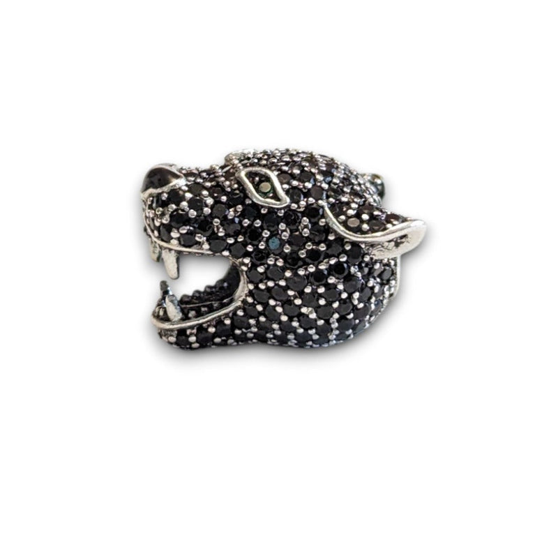 Black Panther CZ Bead Charm