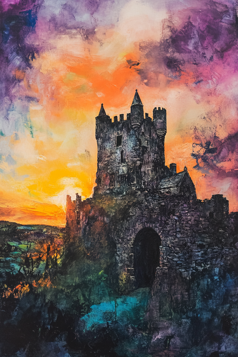 Blarney Castle Sunset Canvas