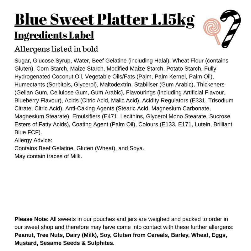 Blue Sweet Platter 1.2kg