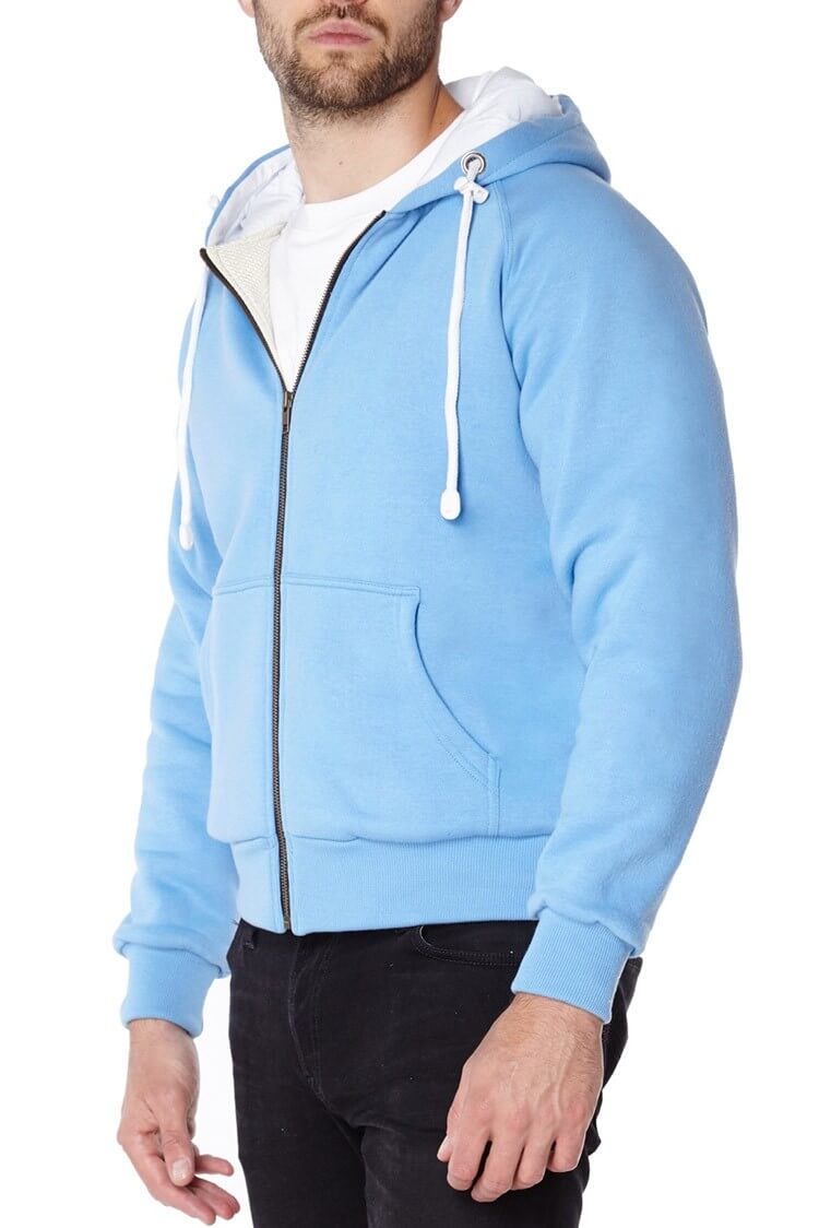 Ladies Knife Resistant Anti Slash Hooded Top in Blue