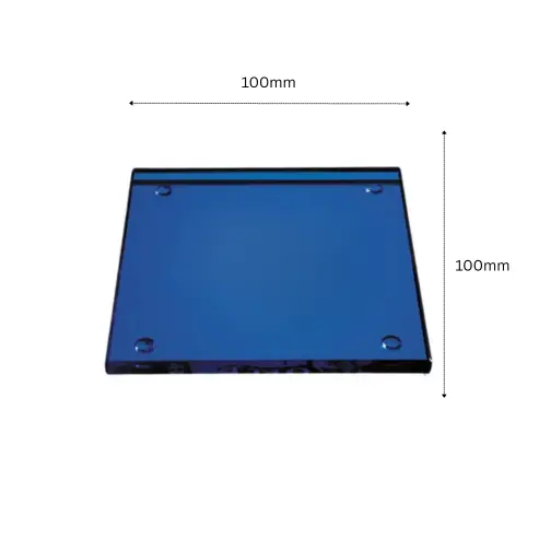 Blue Glass Square Coaster