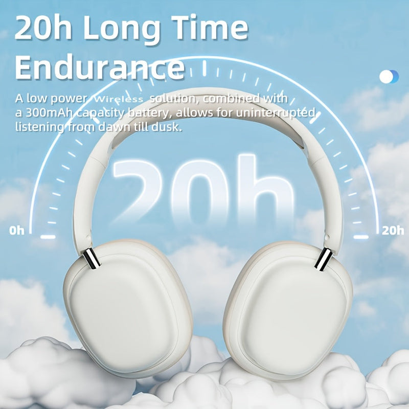 Over-Ear Bluetooth Headphones with Microphone 20H Playtime Foldable Headphone