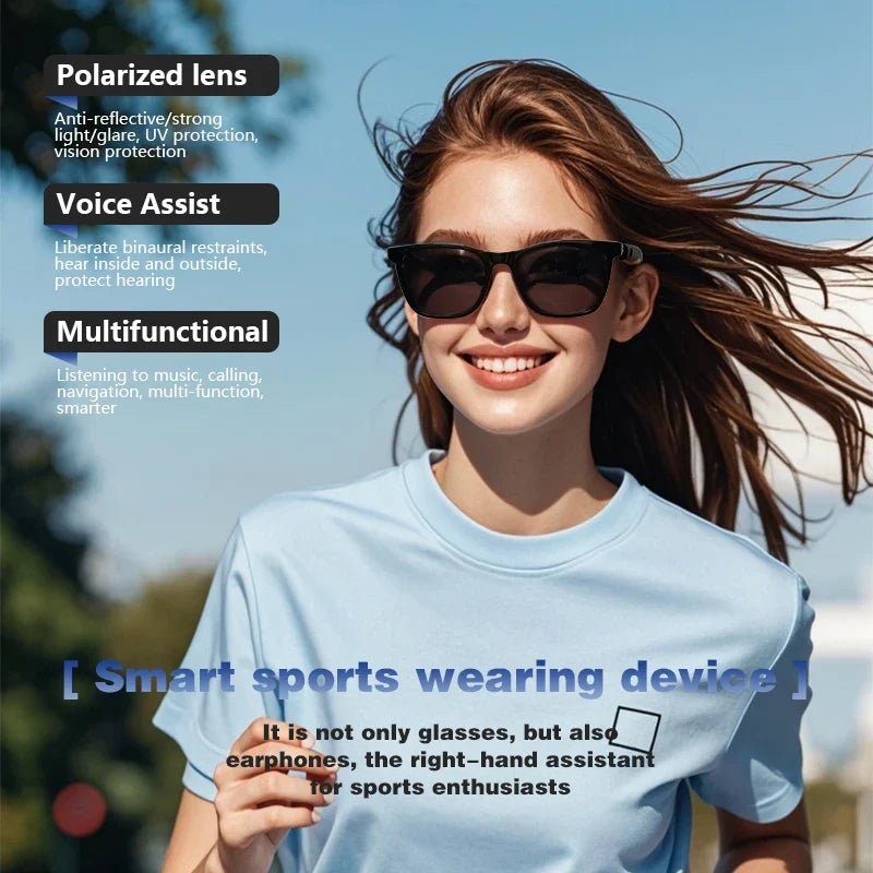 Bluetooth Smart Glasses - Wireless Music, UV Protection & Anti-Blue Light Sunglasses