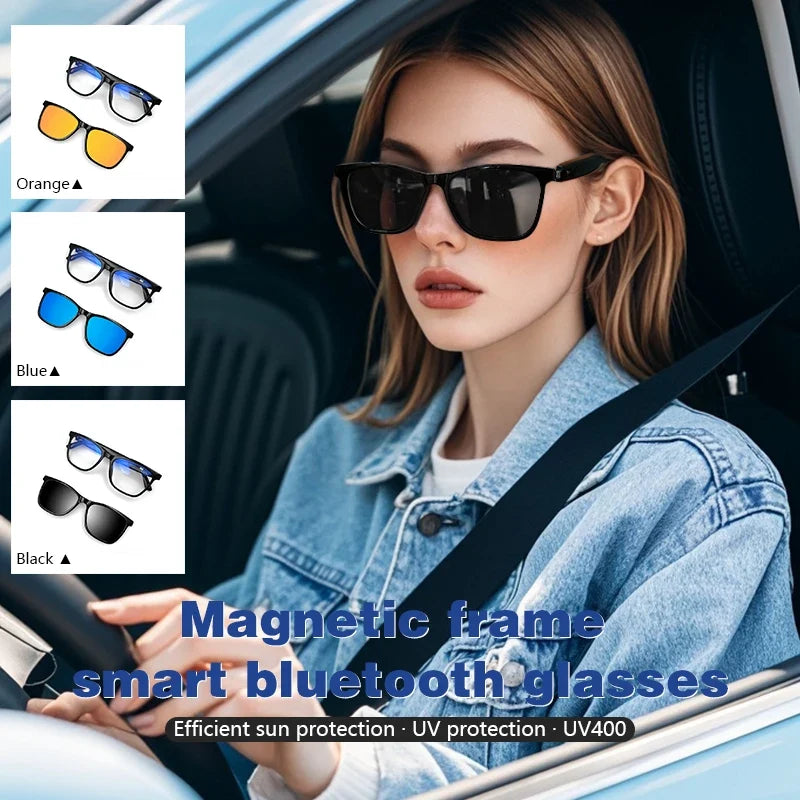 Bluetooth Smart Glasses - Wireless Music, UV Protection & Anti-Blue Light Sunglasses