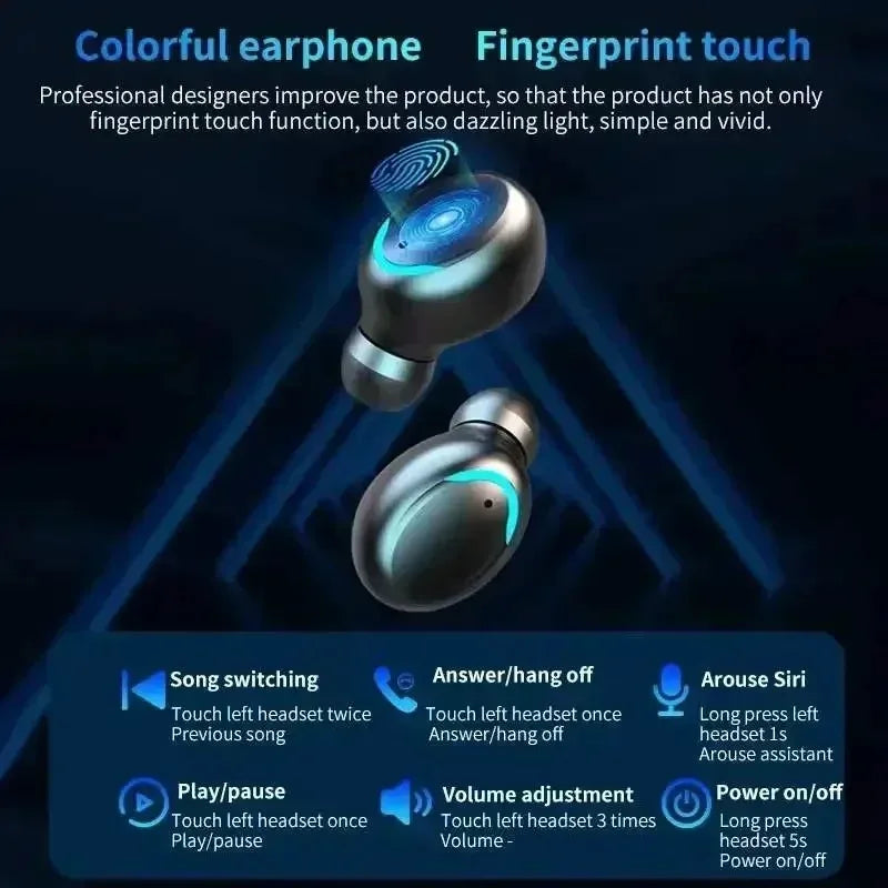 Bluetooth Wireless Earphones - Sports Earbuds with Mic, Hands-Free Headset for Calls & Music