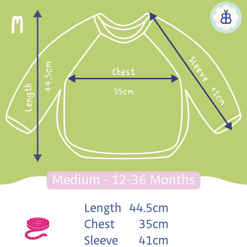 Long Sleeved Bib - Vegetable Garden