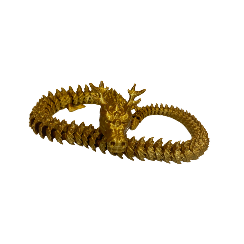Long Gold Dragon Fidget Toy