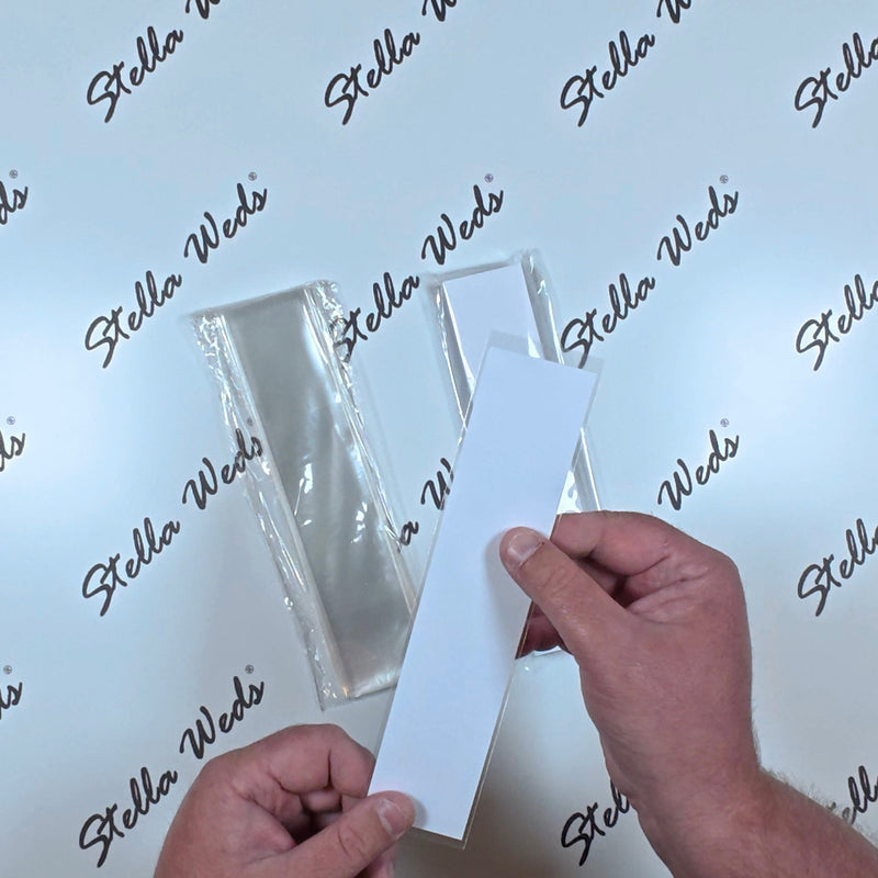 40 Clear Bookmark Sleeves – 47 x 213mm Protective Display Covers for Handmade Bookmarks