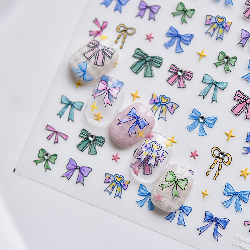Hello Claws | Bowknot Diamond Nail Deco Sticker