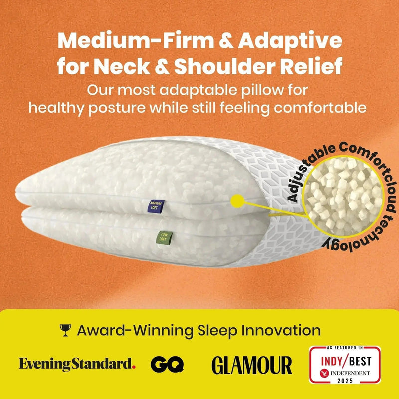 Brightr® Luna adjustable memory foam pillow bundle