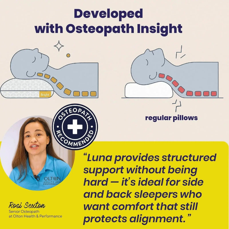 Brightr® Luna Best Adjustable Memory Foam pillow
