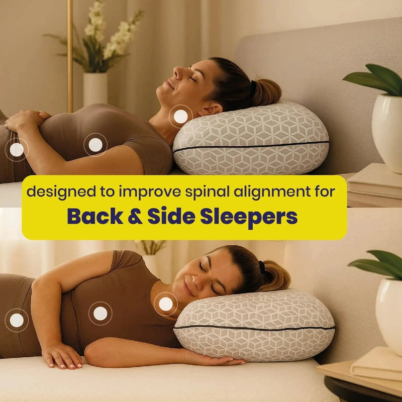 Brightr® Eclipse Adjustable Firm Memory Foam Pillow bundle
