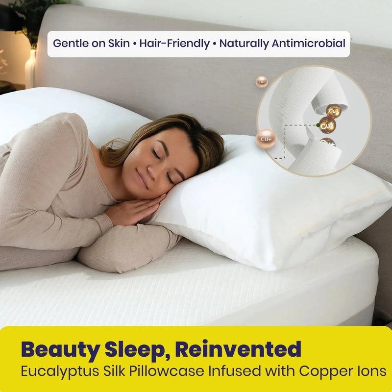 Brightr® Anti-Ageing Copper-Infused Eucalyptus Silk Pillowcase