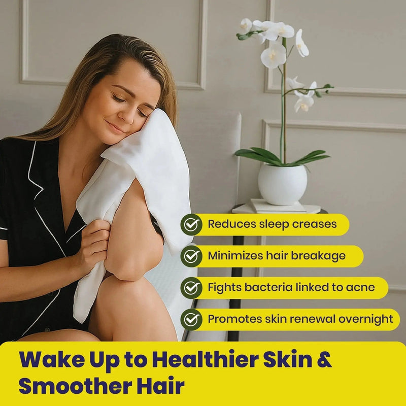 Brightr® Anti-Ageing Copper-Infused Eucalyptus Silk Pillowcase