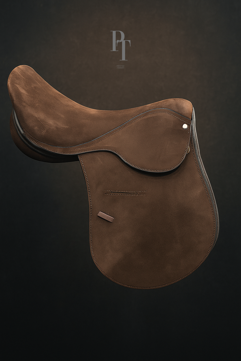 Matte Brown Leather Polo Saddle