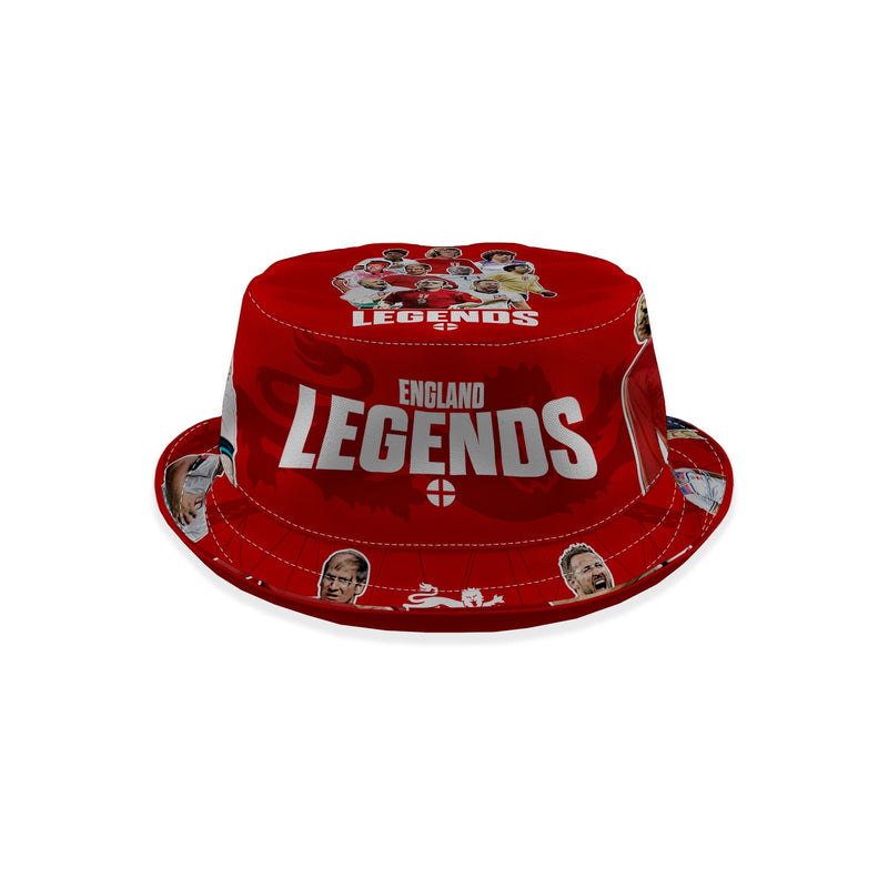 England Legends Montage - Red - Bucket Hat
