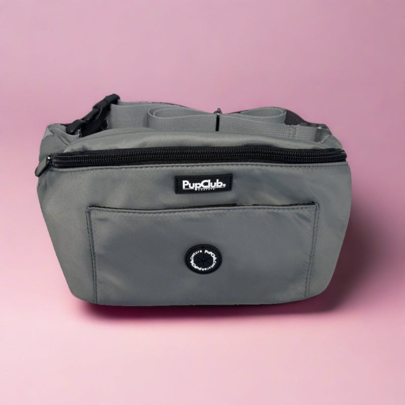 PupClub Dog Dog Walking Bum Bag - Grey