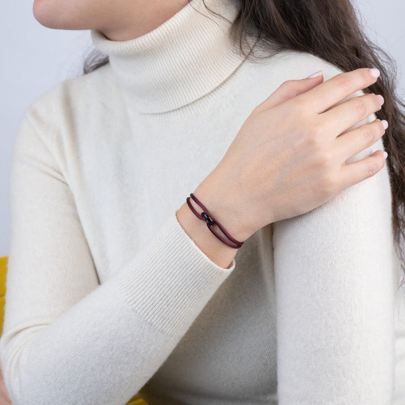 Black Soho Cord Bracelet