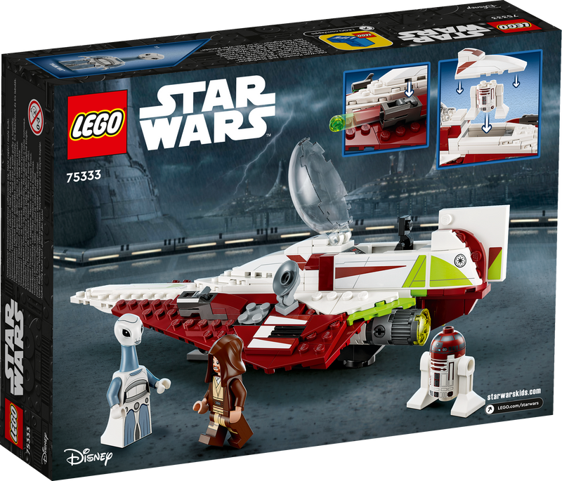 Lego Star Wars 75333 Obi-Wan Kenobi’s Jedi Starfighter for Ages 7 & Up