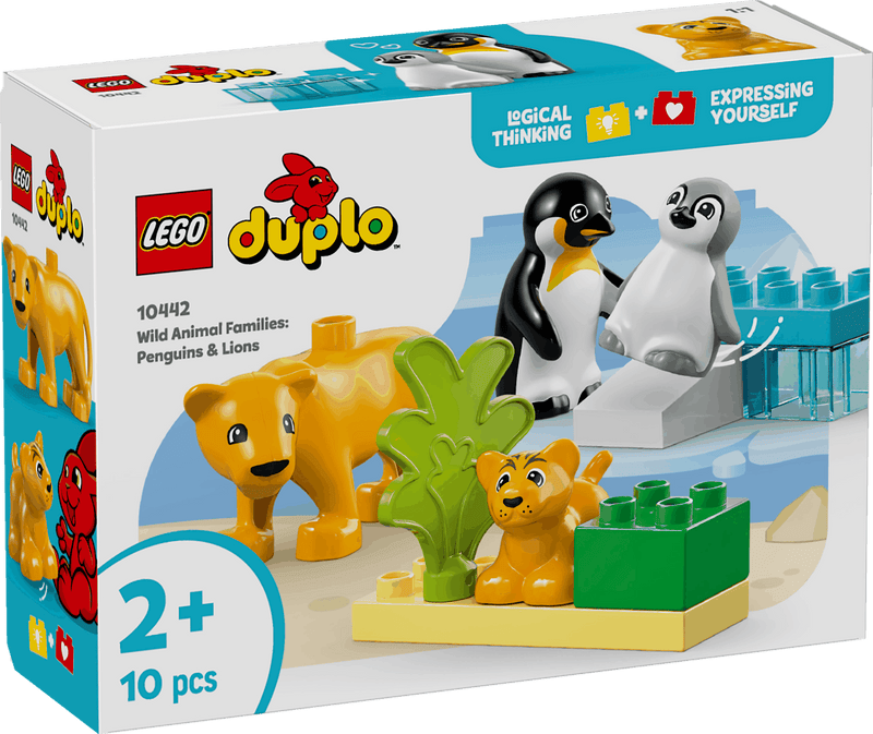 Lego Duplo 10442 Wild Animal Families: Penguins & Lions for Age 2 & Up