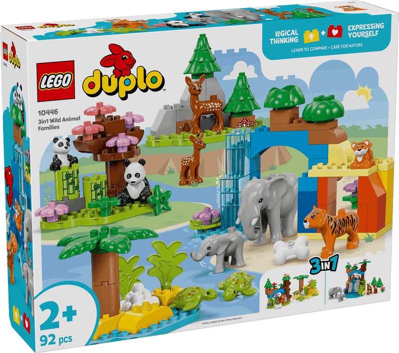 Lego Duplo 10446 3 in 1 Wild Animal Families for Toddlers Ages 2 & Up