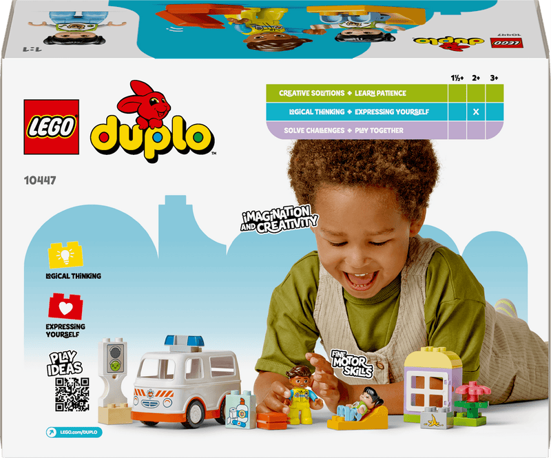 Lego Duplo 10447 Ambulance & Driver Playset for Toddlers Ages 2 and Up