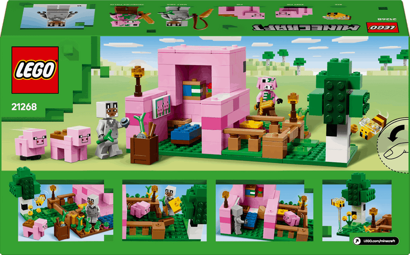 Lego Minecraft 21268 The Baby Pig House Toy Playset for Ages 7 and Up