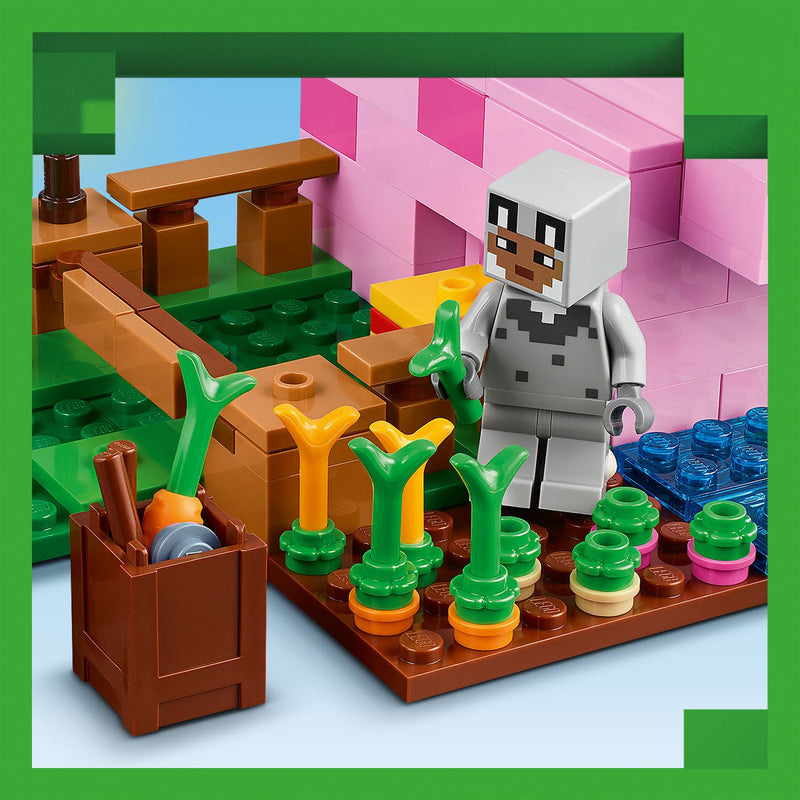 Lego Minecraft 21268 The Baby Pig House Toy Playset for Ages 7 and Up