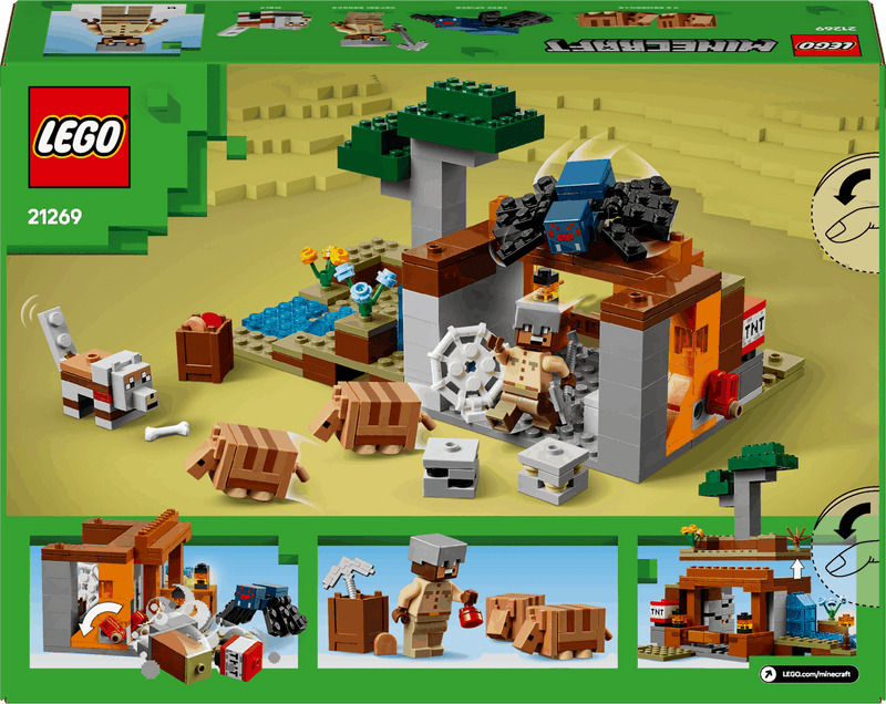 Lego Minecraft 21269 The Armadillo Mine Expedition Playset for Ages 8+