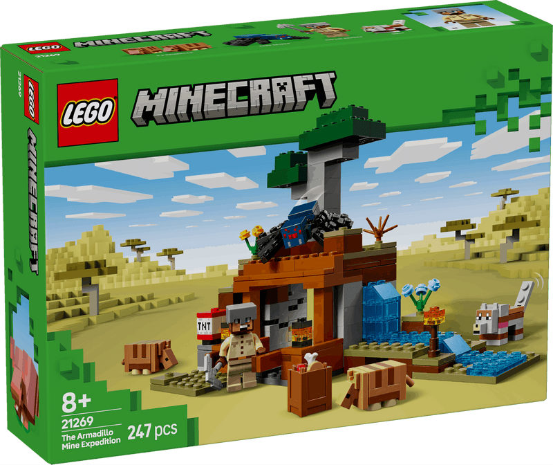 Lego Minecraft 21269 The Armadillo Mine Expedition Playset for Ages 8+