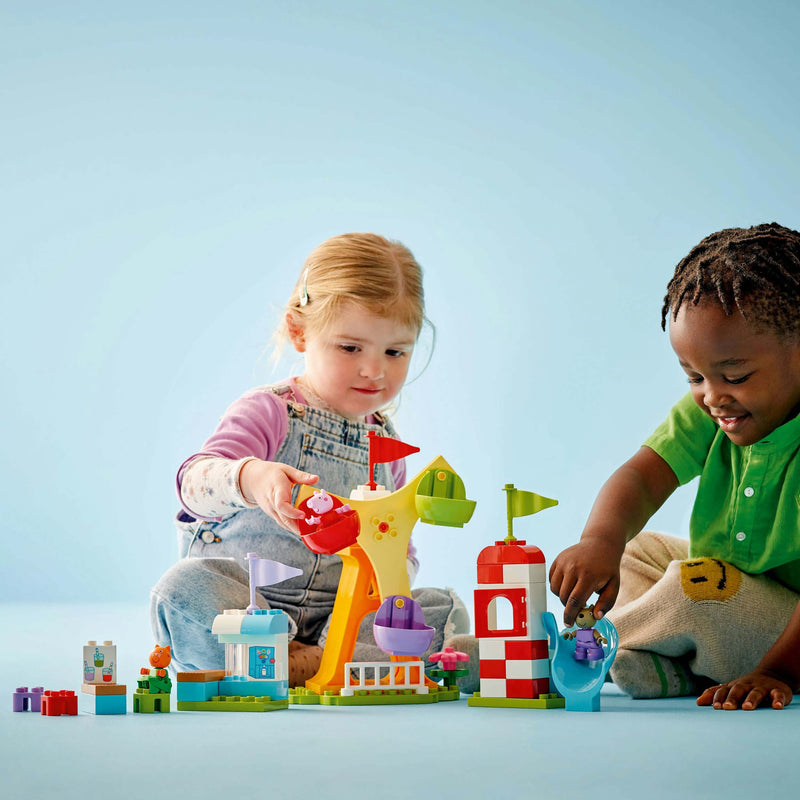 Lego Duplo 10453 Peppa Pig Funfair Playset for Toddlers Ages 2 and Up
