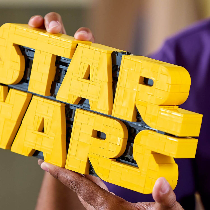 Lego Star Wars 75407 Brick-Built Star Wars Logo for Adults Ages 18+