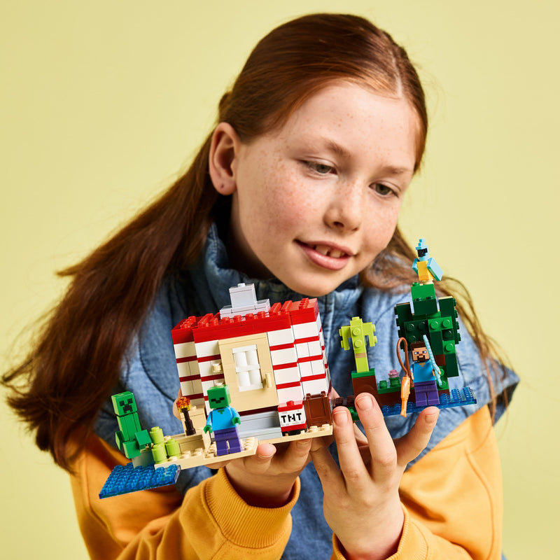 Lego Minecraft 21275 The TNT Jungle House Playset for Ages 8 and Up