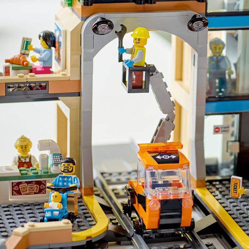 Lego City Trains 60469 Central Train Station Playset for Ages 7 and Up