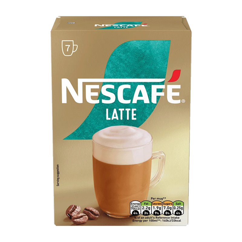 6 x Nescafe Latte Frothy Coffee Sachets  - 126
