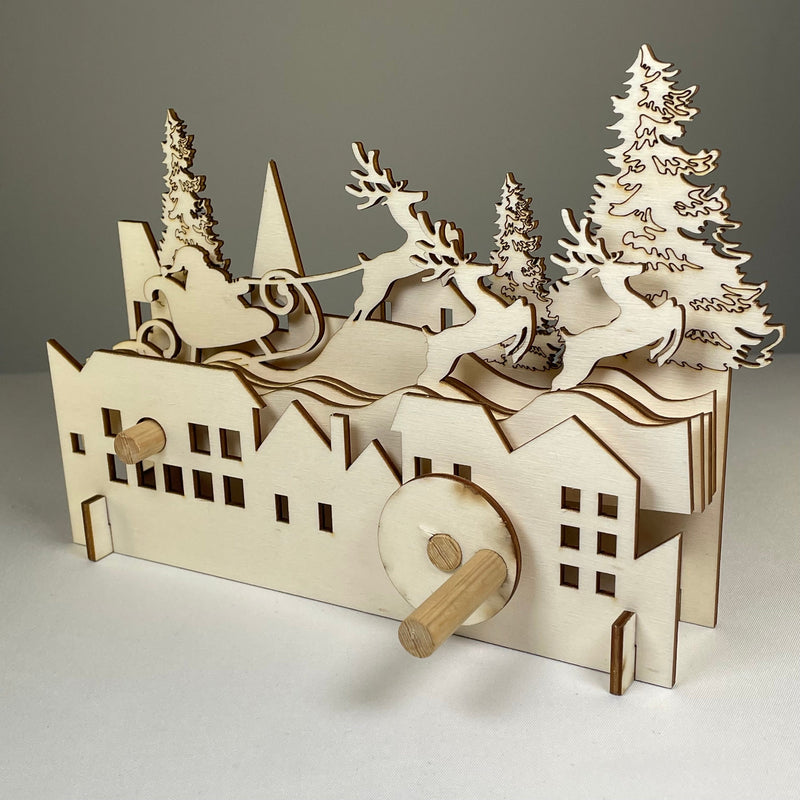 Mechanical Santa Sleigh - Flatpack Model Kit