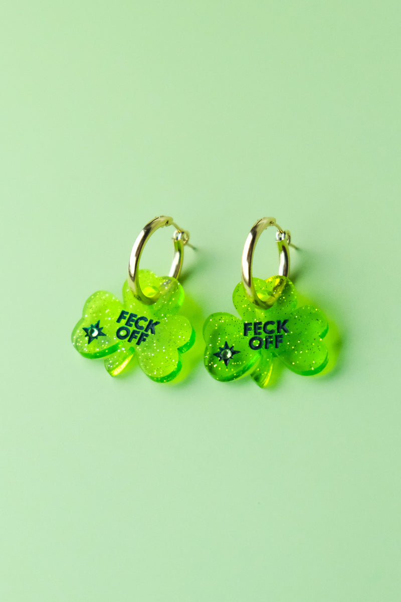 Feck Off Hoop Earrings