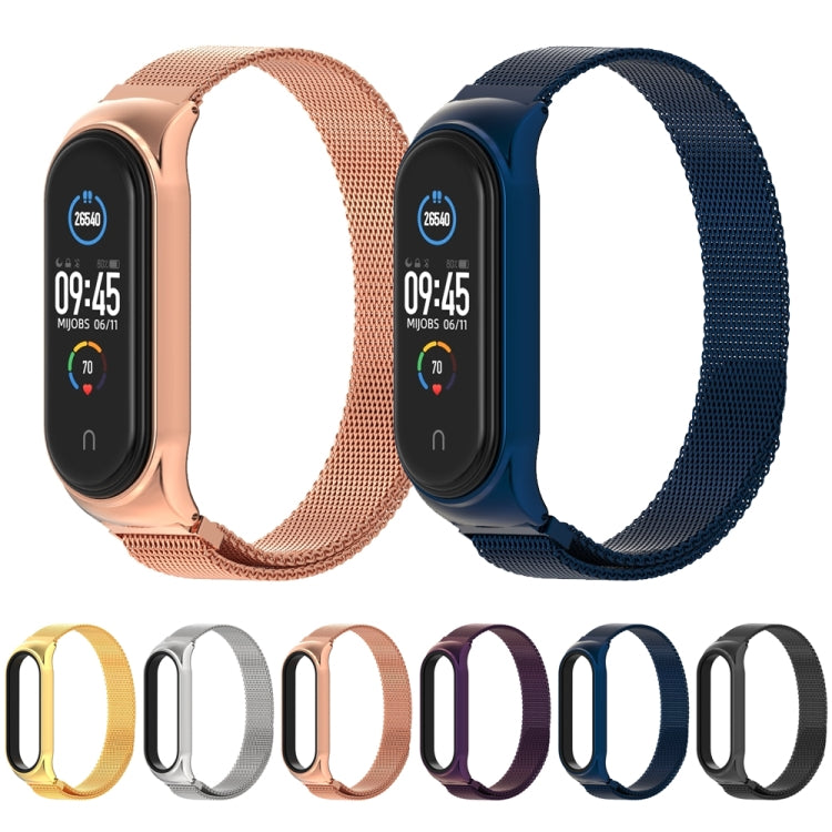 Mijobs Milan CS Metal Magnetic Watch Band for Xiaomi Mi Band 3 & 4 & 5 & 6, Host not Include