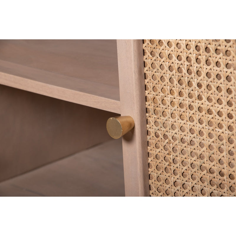 Chester Cane And Wood 4 Doors Sideboard