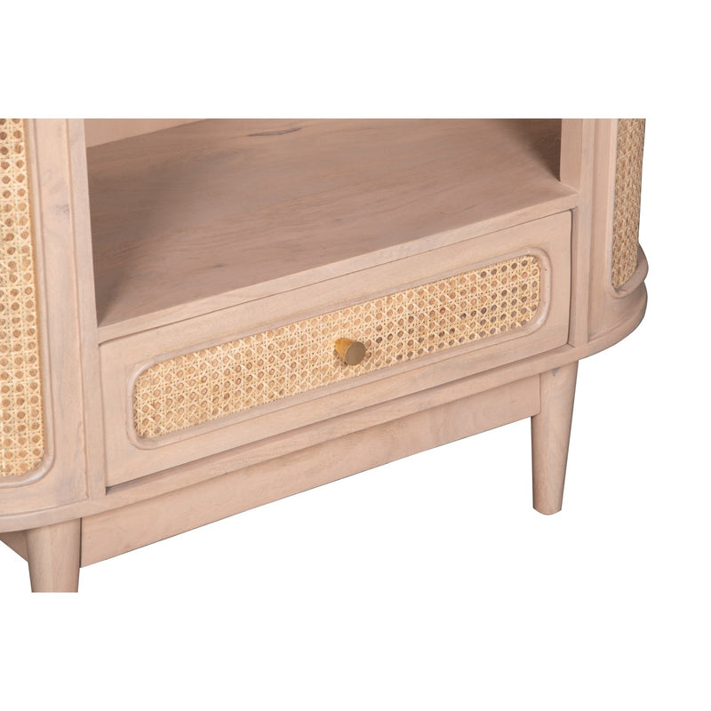 Chester Cane And Wood Bookcase