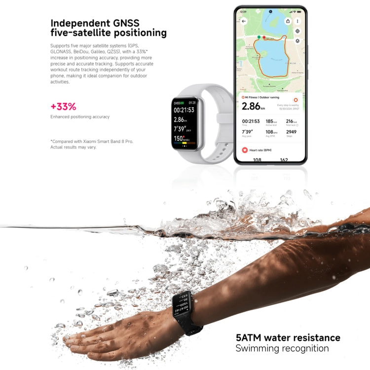 Original Xiaomi Smart Band 9 Pro 1.74 inch AMOLED Screen 5ATM Waterproof Smart Watch, Support Blood Oxygen / Heart Rate Monitor, Smart Band 9 Pro Silver, Smart Band 9 Pro Black, Smart Band 9 Pro Pink