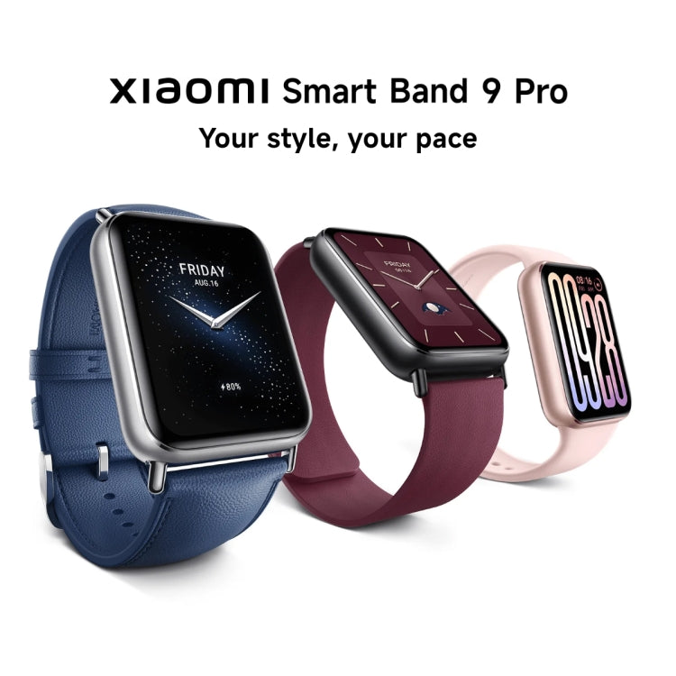 Original Xiaomi Smart Band 9 Pro 1.74 inch AMOLED Screen 5ATM Waterproof Smart Watch, Support Blood Oxygen / Heart Rate Monitor, Smart Band 9 Pro Silver, Smart Band 9 Pro Black, Smart Band 9 Pro Pink