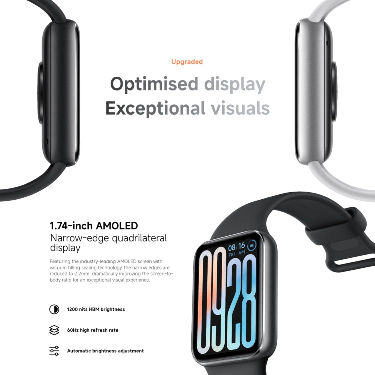 Original Xiaomi Smart Band 9 Pro 1.74 inch AMOLED Screen 5ATM Waterproof Smart Watch, Support Blood Oxygen / Heart Rate Monitor, Smart Band 9 Pro Silver, Smart Band 9 Pro Black, Smart Band 9 Pro Pink